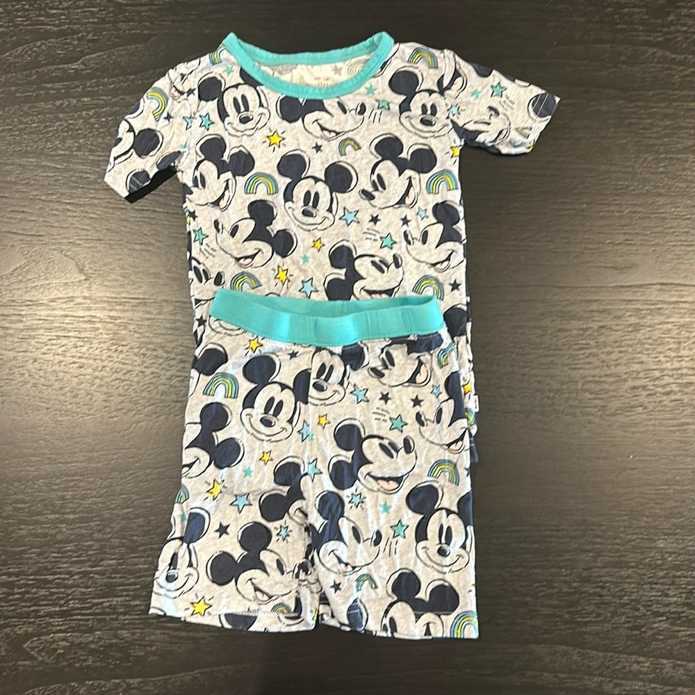 Little sleepies Mickey Short sleeve and shorts pajama set